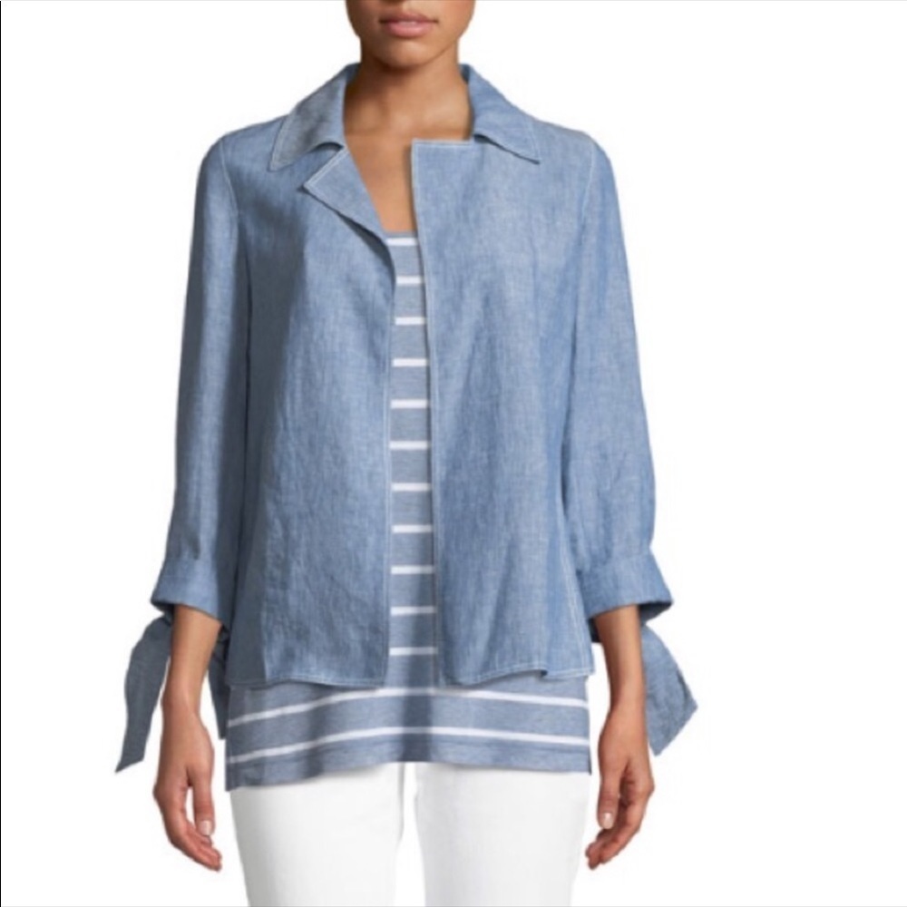 LAFAYETTE 148 NEW YORK GRANT ITALIAN LINEN‎ JACKET​​​​​